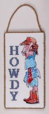 Little Cowgirl Stamped/Embroidery / PC2178