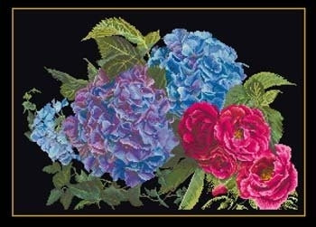 Hydrangea & Rose / GOK442B