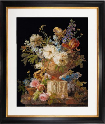 Flower Still Life with an Alabaster Vase / GOK580B