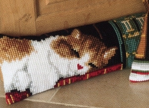 Cat Sleeping on Bookshelf 
 Draft Stopper / PNV148238