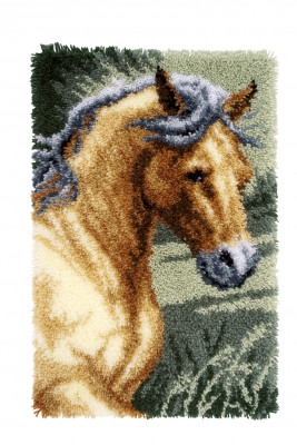 Horse Latch Hook Rug / PNV150907