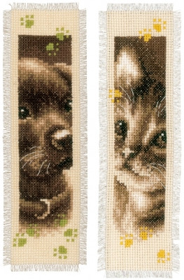 Cat & Dog Bookmarks (Set of 2) / PNV155362