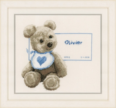 Bear with Bib - Birth Announcement / PNV163514