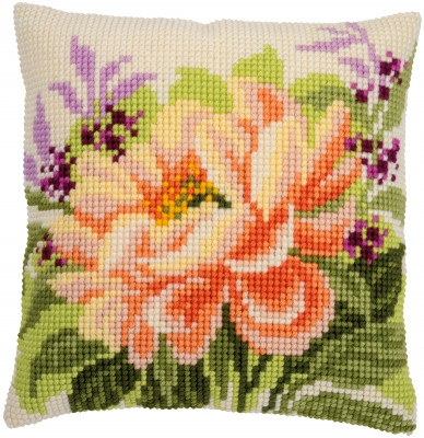 Peony Cushion - Cross Stitch / PNV166934