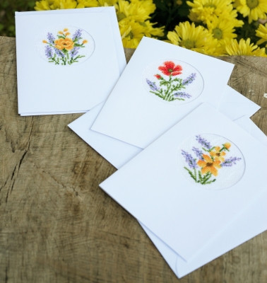 Flowers & Lavender Greeting Cards (Set of 3) / PNV169664