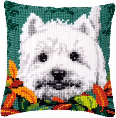 Westie Between Leaves - Cushion / PNV170288