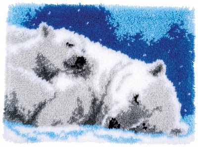 Ice Bears Rug - Latch Hook / PNV170803