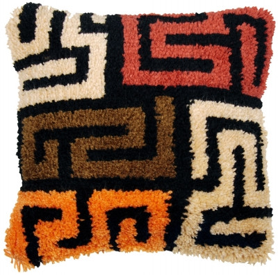 Boho Kuba Cloth Cushion - Latch Hook / PNV175306