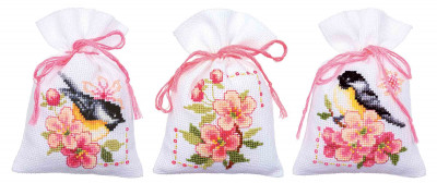 Birds & Blooms Bags (set of 3) / PNV182726