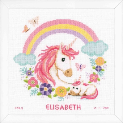 Mother & Baby Unicorn - Birth Announcement / PNV187458