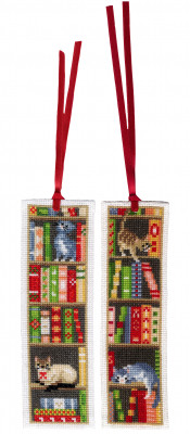 Cats in Bookshelf Bookmarks (Set of 2) / PNV187764