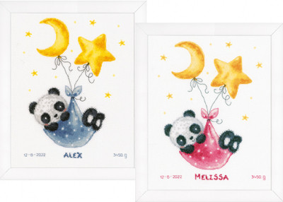 Panda Bear Goes to Sleep - Birth Announcement / PNV190822