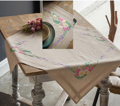 Spring Flowers Tablecloth - Embroidery / PNV190850
