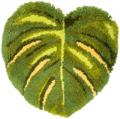 Green Leaf - Latch Hook Rug / PNV201698