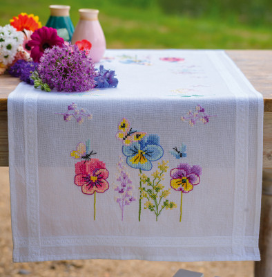 Violets Table Runner - Embroidery / PNV204883