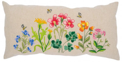 Meadow Flowers Embroidery Cushion / PNV222524