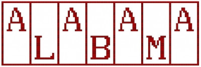 Alabama - Mini Block States / Hinzeit