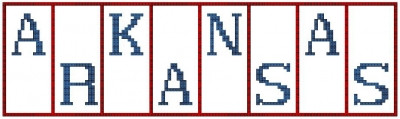 Arkansas - Mini Block States / Hinzeit