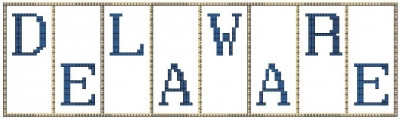 Delaware - Mini Block States / Hinzeit