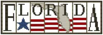 Florida - Flag Mini Block States / Hinzeit