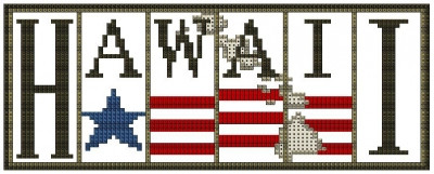Hawaii - Flag Mini Block States / Hinzeit
