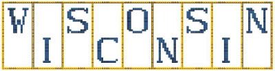 Wisconsin - Mini Block States / Hinzeit