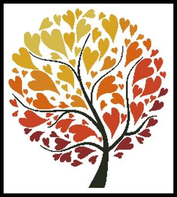 Autumn Tree Of Hearts - #12781 / The Sweetheart Tree