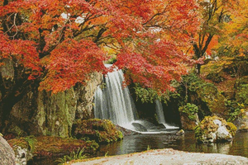 Autumn Waterfall - 14985 / The Sweetheart Tree