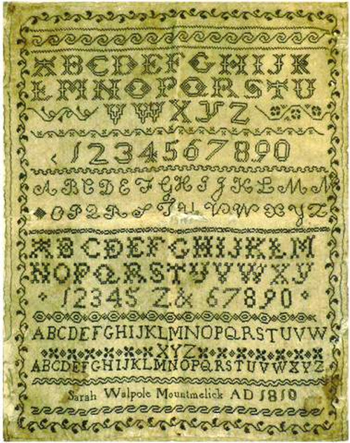 Sarah Walpole 1810 / StitchyBox Samplers