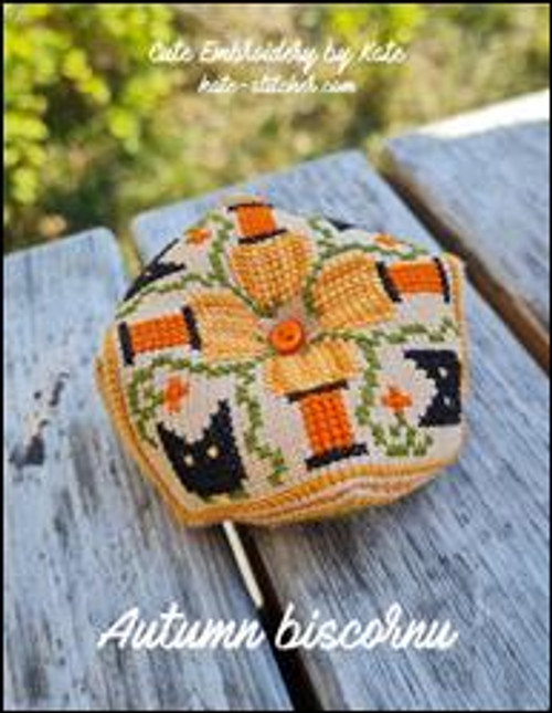 Autumn Biscornu / Cute Embroidery By Kate