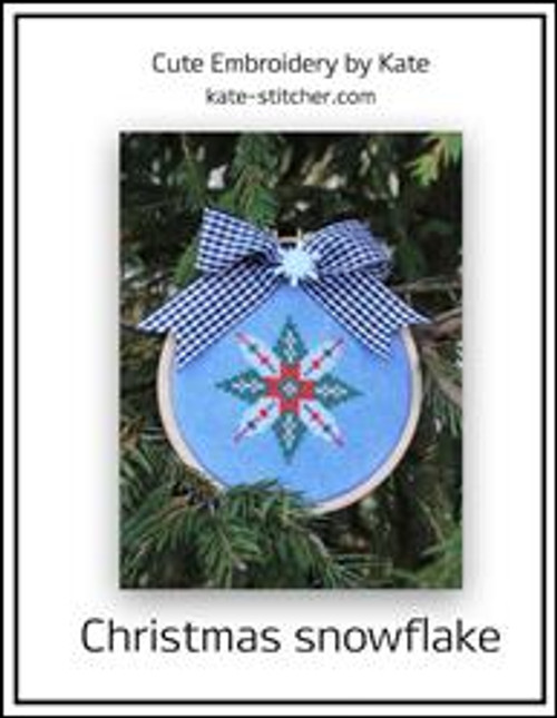 Christmas Snowflake / Cute Embroidery By Kate