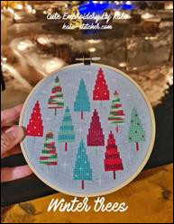 Winter Trees / Cute Embroidery By Kate