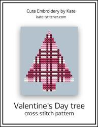 Valentine's Day Tree / Cute Embroidery By Kate