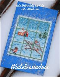 Winter Window / Cute Embroidery By Kate