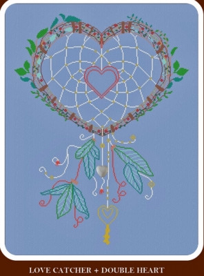 Love Catcher - Double Heart / Alessandra Adelaide Needleworks