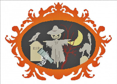 Halloween Gallery Landscape / Alessandra Adelaide Needleworks