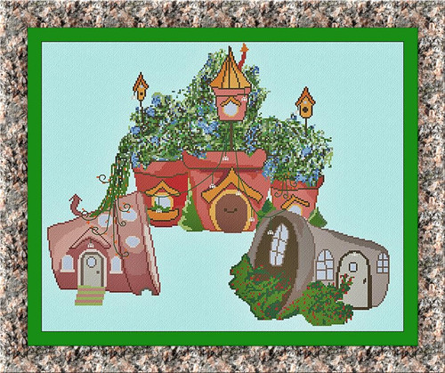 Hidden Village In The Garden / Alessandra Adelaide Needleworks