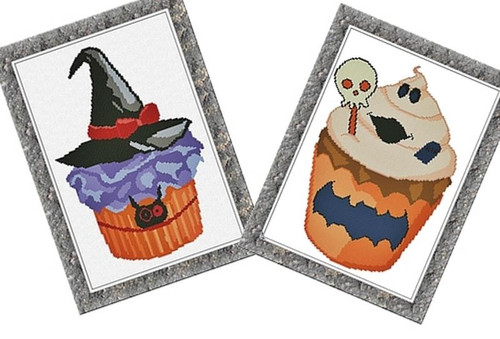 Halloween Cupcakes 1 - 2 / Alessandra Adelaide Needleworks