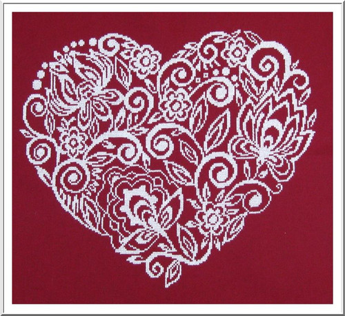 Lace Flower Heart / Alessandra Adelaide Needleworks