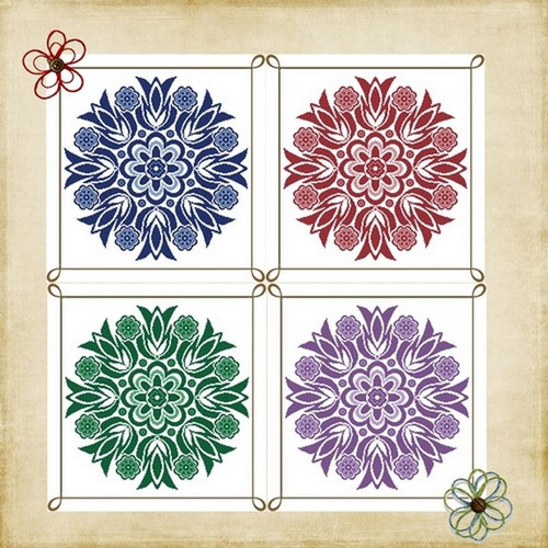 Medaglione Di Primavera / Alessandra Adelaide Needleworks