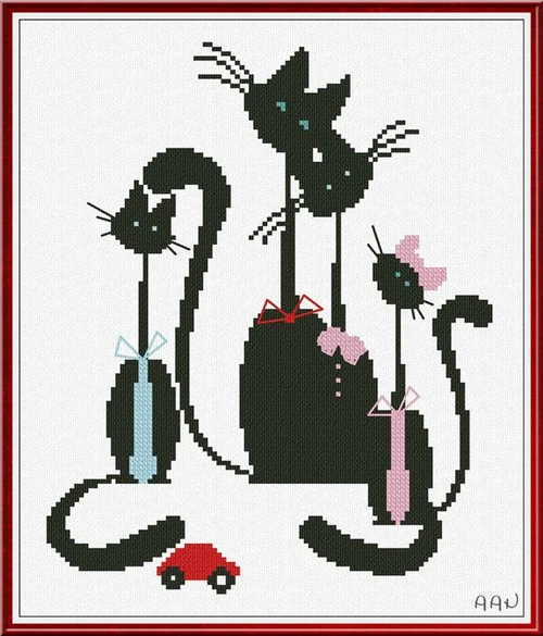 Meow Family / Alessandra Adelaide Needleworks