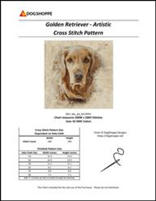 Golden Retriever - Artistic / Dogshoppe Designs