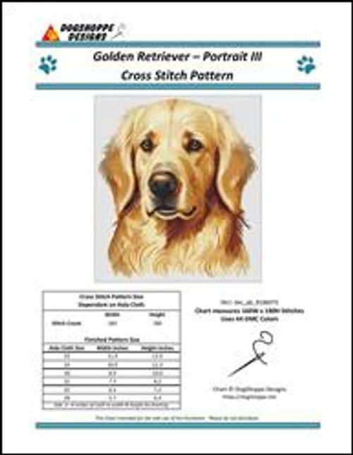 Golden Retriever - Portrait Iii / Dogshoppe Designs