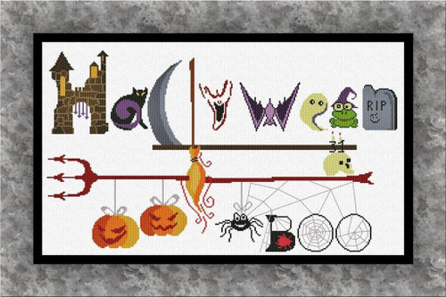 Halloween Sign / Alessandra Adelaide Needleworks