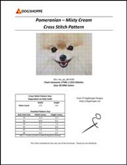 Pomeranian - Misty Cream / Dogshoppe Designs