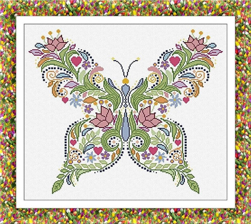 Butterfly Of Flowers / Alessandra Adelaide Needleworks