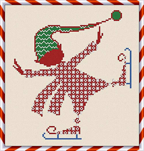 Skater Elf - 2024 Christmas Collection / Alessandra Adelaide Needleworks