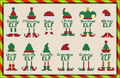 Elf Family - 2024 Christmas Collection / Alessandra Adelaide Needleworks