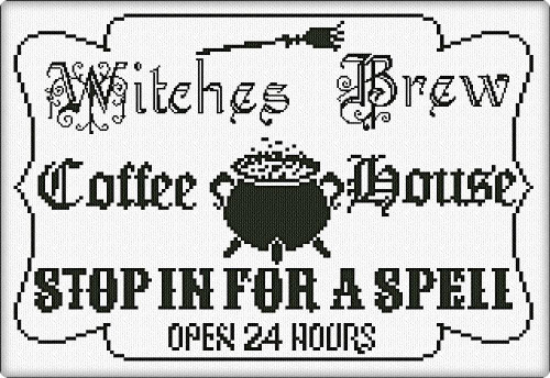 Witches Brew Coffee House - Halloween 2025 / Alessandra Adelaide Needleworks