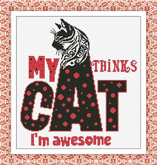 My Cat Thinks / Alessandra Adelaide Needleworks